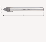 Glasboor Ø3X58mm