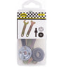 Haakse slijper adapter set - 5 delig - M10 - metaal