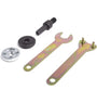 Haakse slijper adapter set - 5 delig - M10 - metaal