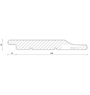 Halfhouts rabat 18x143mm 550cm red cedar (werkend 128mm) op=op
