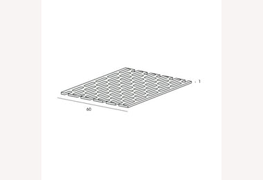 Platprofiel geperforeerd zwart 60x1mm 5mtr