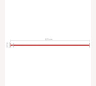 Duikelstang Rood 125cm