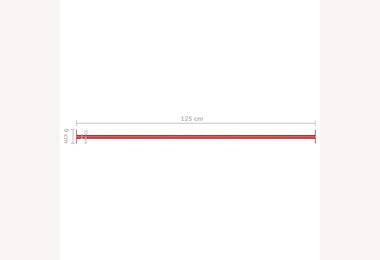 Duikelstang Rood 125cm