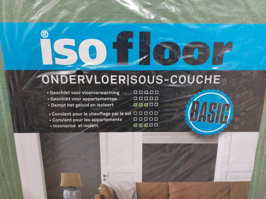 Isofloor ondervloerplaat 60x120 7mm pak 7,2 m2