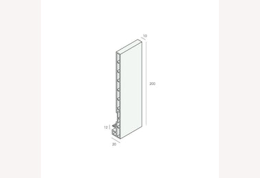 Keralit dakrandpaneel 200mm 600cm (2 stuks)