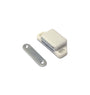Magneetsnapper 8kg wit met metalen sluitplaat