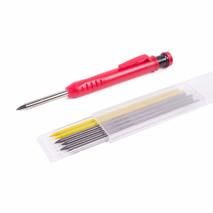Markeerpotlood incl puntenslijper + 6 reserve stiften