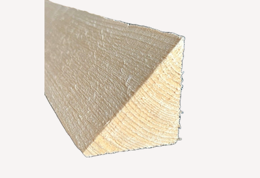 Vuren mastiekrib 75x75mm 420cm