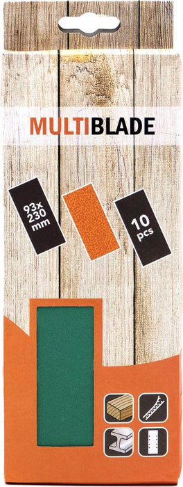 Multiblade Schuurpapier MB231 93x230mm K80 (10 vellen)