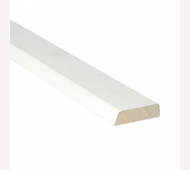 Meranti koplat 12x45mm 490cm gegrond architraaf (schuin)