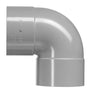 Bocht 90° PVC Grijs 75x75 Lijmverbinding