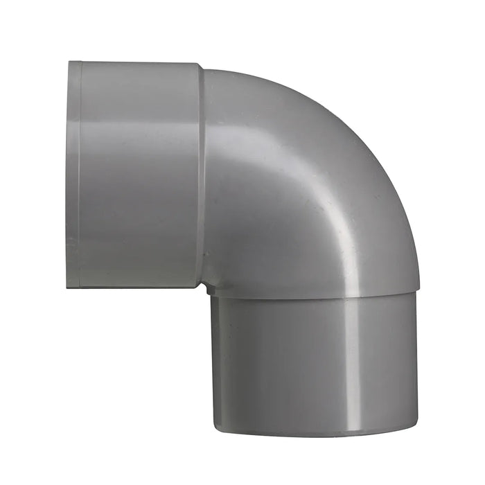 Bocht 87° PVC Grijs 70x70 lijmmof / lijmeind