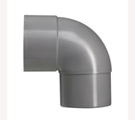 Bocht 87° PVC Grijs 70x70 lijmmof / lijmeind