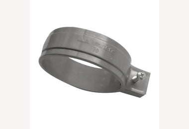 Ophangbeugel 100mm PVC grijs