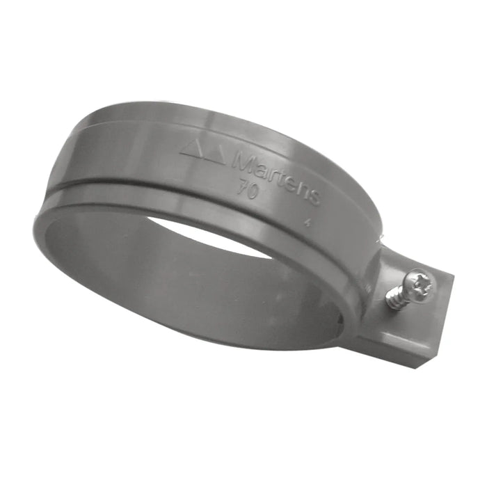 Ophangbeugel 100mm PVC grijs