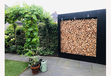 Vuren tripleprofiel zwart 22x140mm 400cm