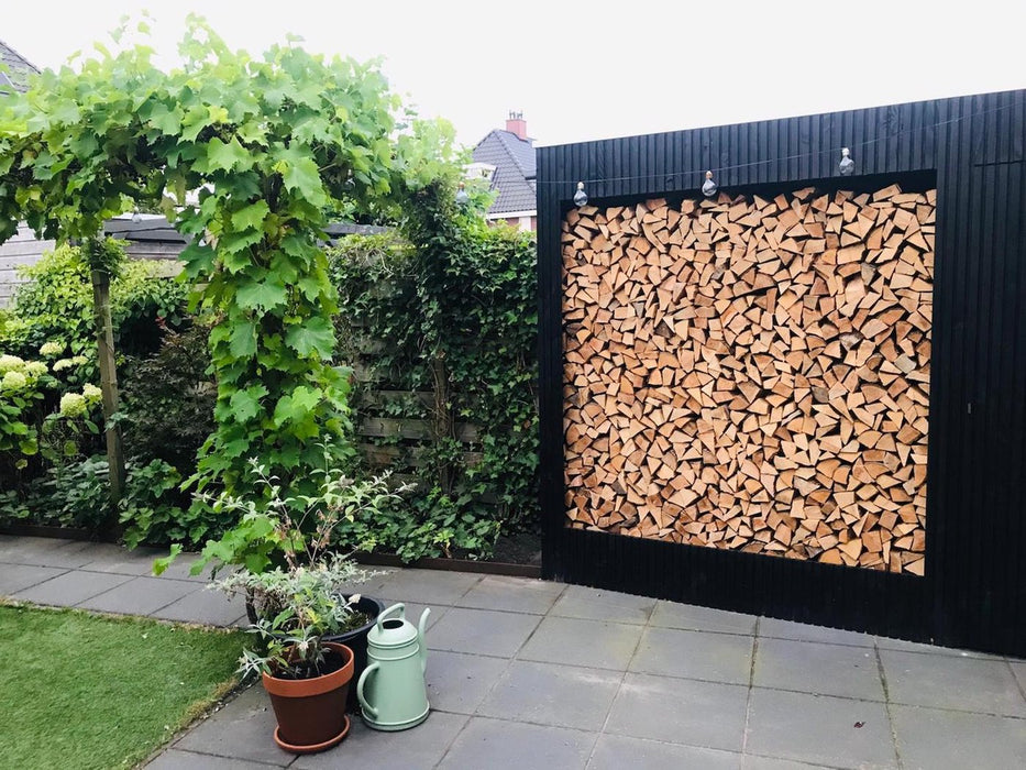 Vuren tripleprofiel zwart 22x140mm 400cm