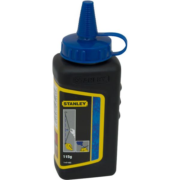 Slaglijnpoeder blauw 115gr stanley