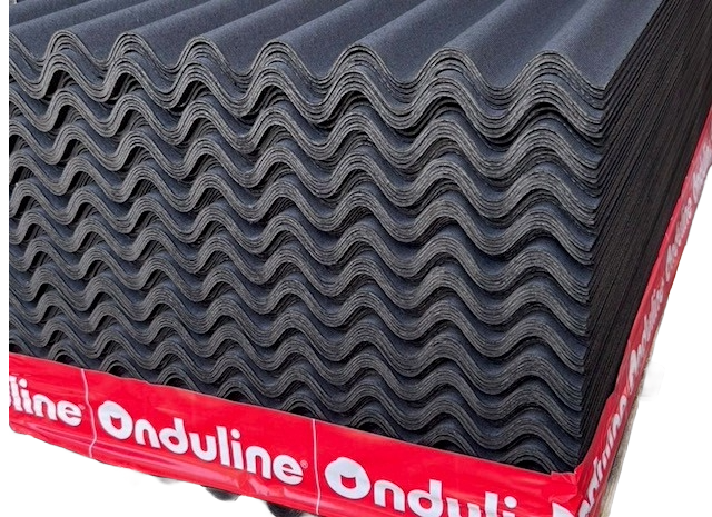 Golfplaat zwart 85,5x200cm onduline bitumen