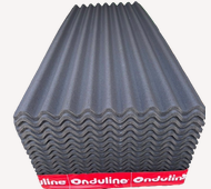 Golfplaat zwart 85,5x200cm onduline bitumen