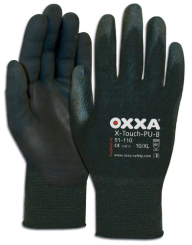 Handschoenen maat 11 / XXL oxxa x-touch pu-b zwart