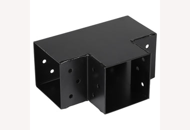 Paalverbinder 4-weg - 9 x 9 cm - zwart kopen? - Meubelbeslag Online Paalverbinder 4-weg - 9 x 9 cm - zwart kopen? - Meubelbeslag Online