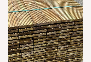 Vlonderplank 28x145mm 500cm geimpregneerd grenen VOL PAK (224st)