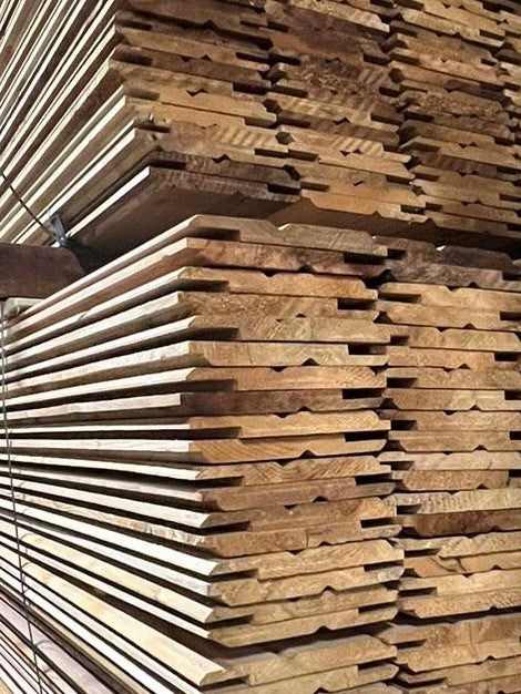 Channelsiding red cedar 18x185mm 430cm (stk-kd) (werkend 172mm)