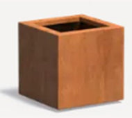 Corten staal plantenbak 60x60x60