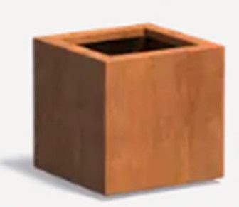 Corten staal plantenbak 60x60x60