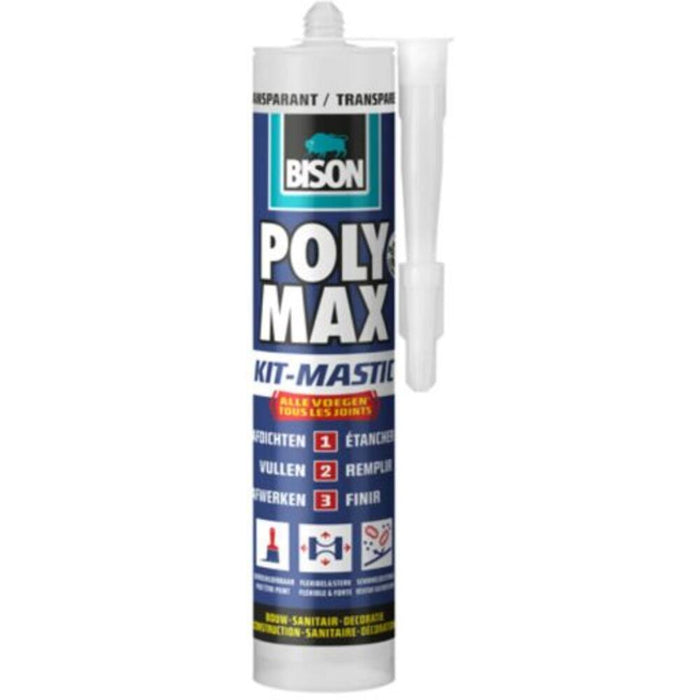 Bison Poly Max Kit Transparant 280 ml