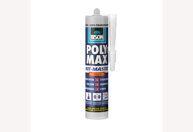 Bison Poly Max Kit Grijs-Transparant 280 ml