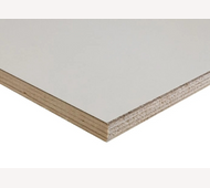 Populieren multiplex 15mm 2-zijdig HPL 0,7mm 122x244cm (einddikte 16,4mm) ral 9010