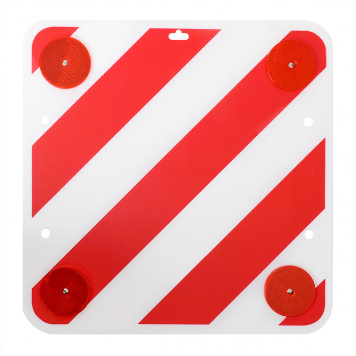 Markeringsbord kunststof 50cm x 50cm met reflectoren