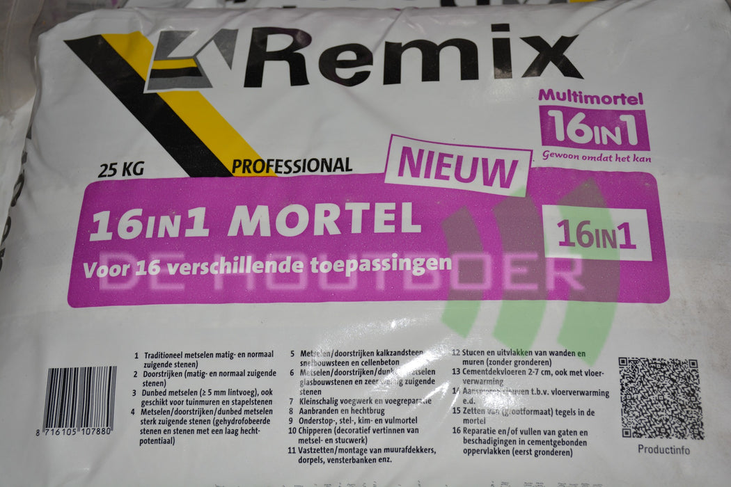 Remix 16 in 1 mortel 25kg