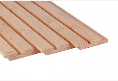 Douglas geschaafd rhombusprofiel 27x145 onbehandeld 300cm