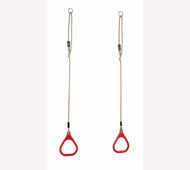 Plastic ringenset rood