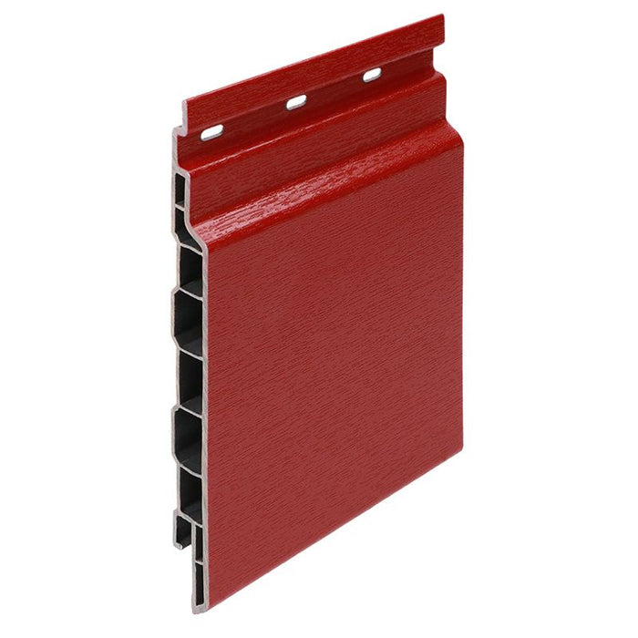 Keralit kunststof sponningdeel 143mm 600cm  ral 3011 Rood Houtnerf (2814) (4 stuks)