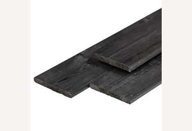 Tuinplank zwart 15x140mm 400cm geschaafd geimpregneerd