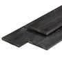 Tuinplank zwart 15x140mm 400cm geschaafd geimpregneerd