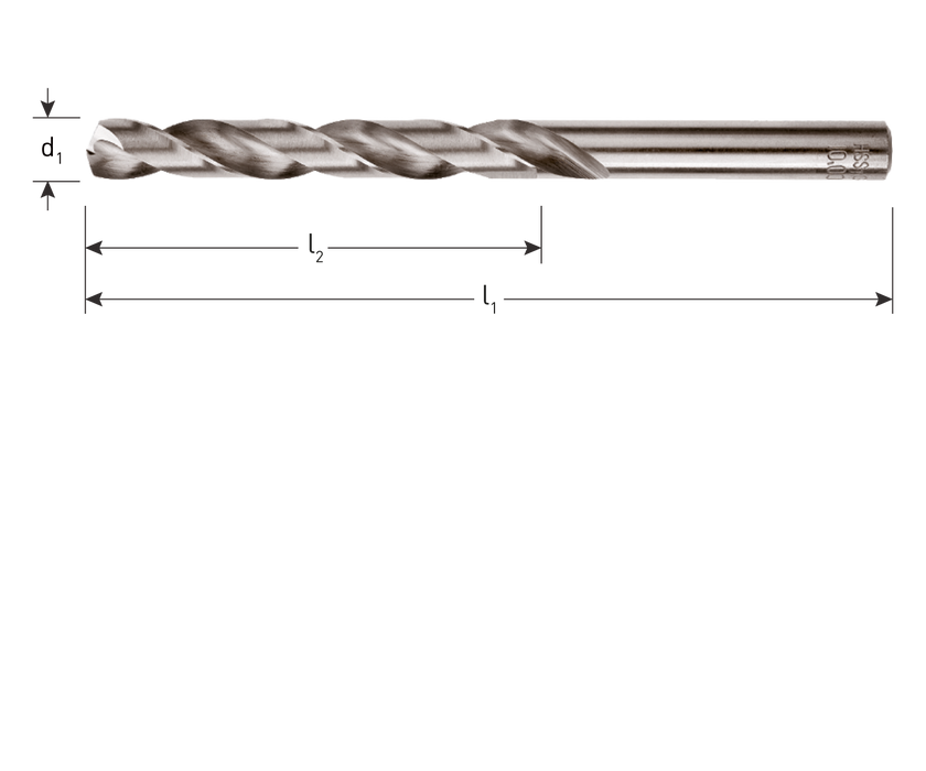 Spiraalboor Ø 9,5 HSS-G 1 stuks