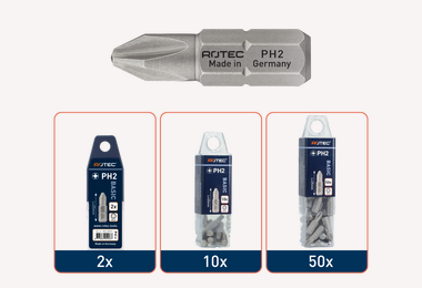 Schroefbit PH3 25mm (2 stuks) 'basic'