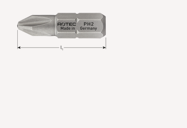 Schroefbit PH3 25mm (2 stuks) 'basic'