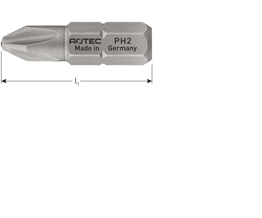 Schroefbit PH3 25mm (2 stuks) 'basic'