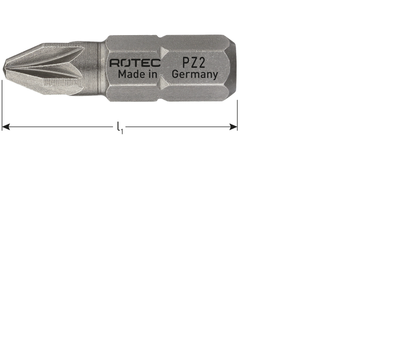 Schroefbit PZ3 25mm (2 stuks) 'basic'