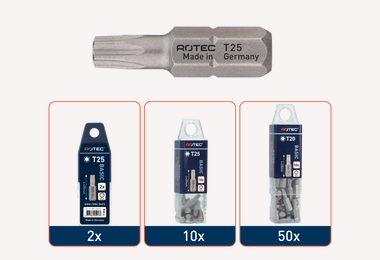 Schroefbit TX-25 25mm (2 stuks) 'basic'