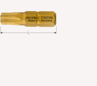 Schroefbit TX-40 25mm (2 stuks) 'TiN'