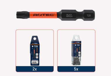Impact schroefbit TX-10 50mm (2 stuks) 'basic'