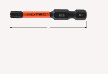 Impact schroefbit TX-10 50mm (2 stuks) 'basic'