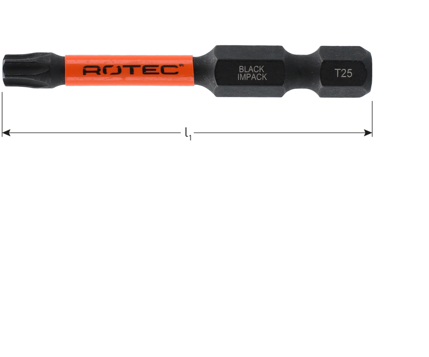 Impact schroefbit TX-10 50mm (2 stuks) 'basic'